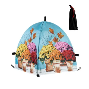 Fall Mums Tented Plant Cover, 22-inch,2plc005