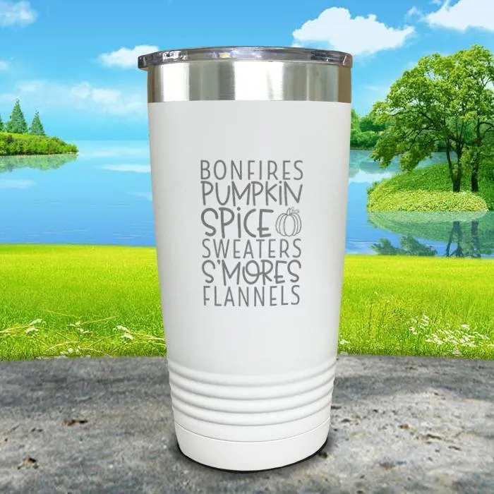 Fall Words 2 Engraved Tumbler