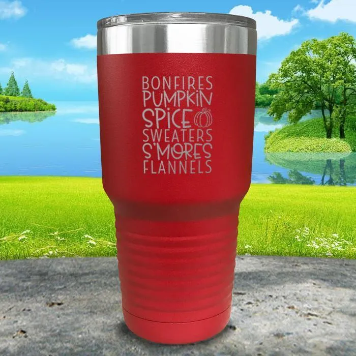 Fall Words 2 Engraved Tumbler