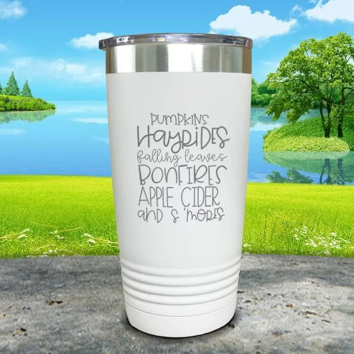 Fall Words Engraved Tumbler