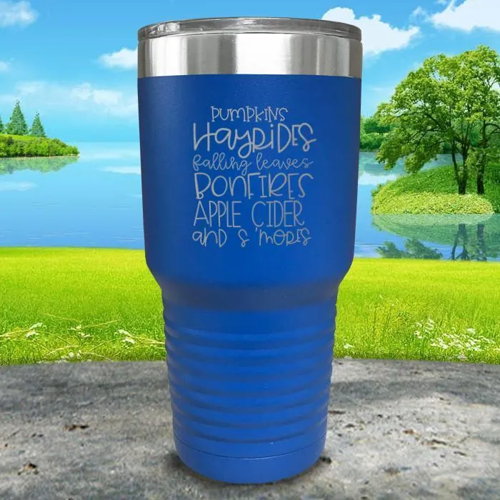 Fall Words Engraved Tumbler