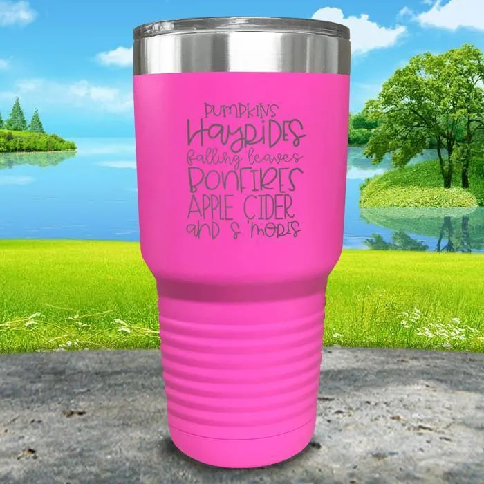 Fall Words Engraved Tumbler