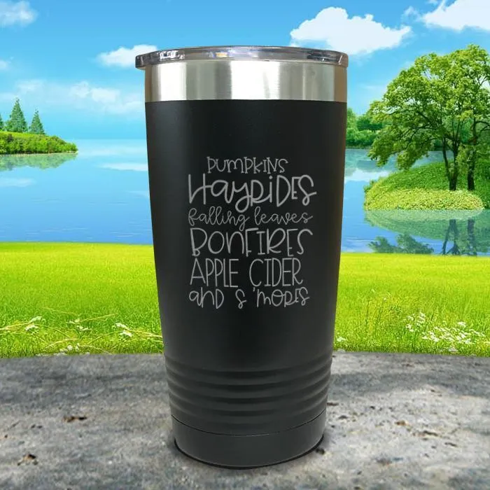 Fall Words Engraved Tumbler