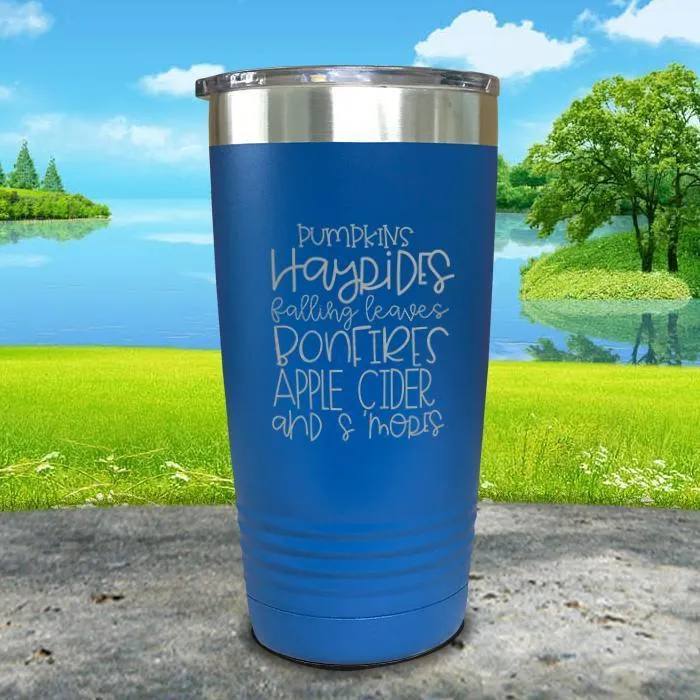 Fall Words Engraved Tumbler