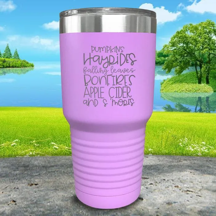 Fall Words Engraved Tumbler