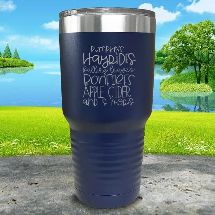 Fall Words Engraved Tumbler