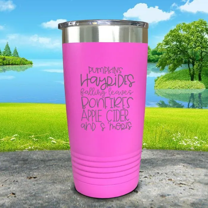 Fall Words Engraved Tumbler