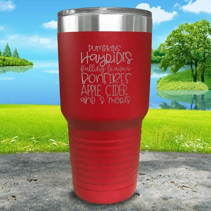 Fall Words Engraved Tumbler