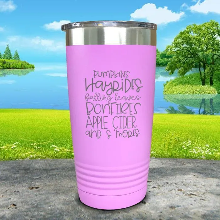 Fall Words Engraved Tumbler