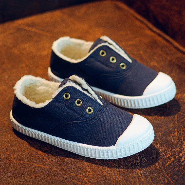 Fashion Simple Design Euro Size 22-37 children boys shoes casual lazy shoes canvas sneakers popular girls flats