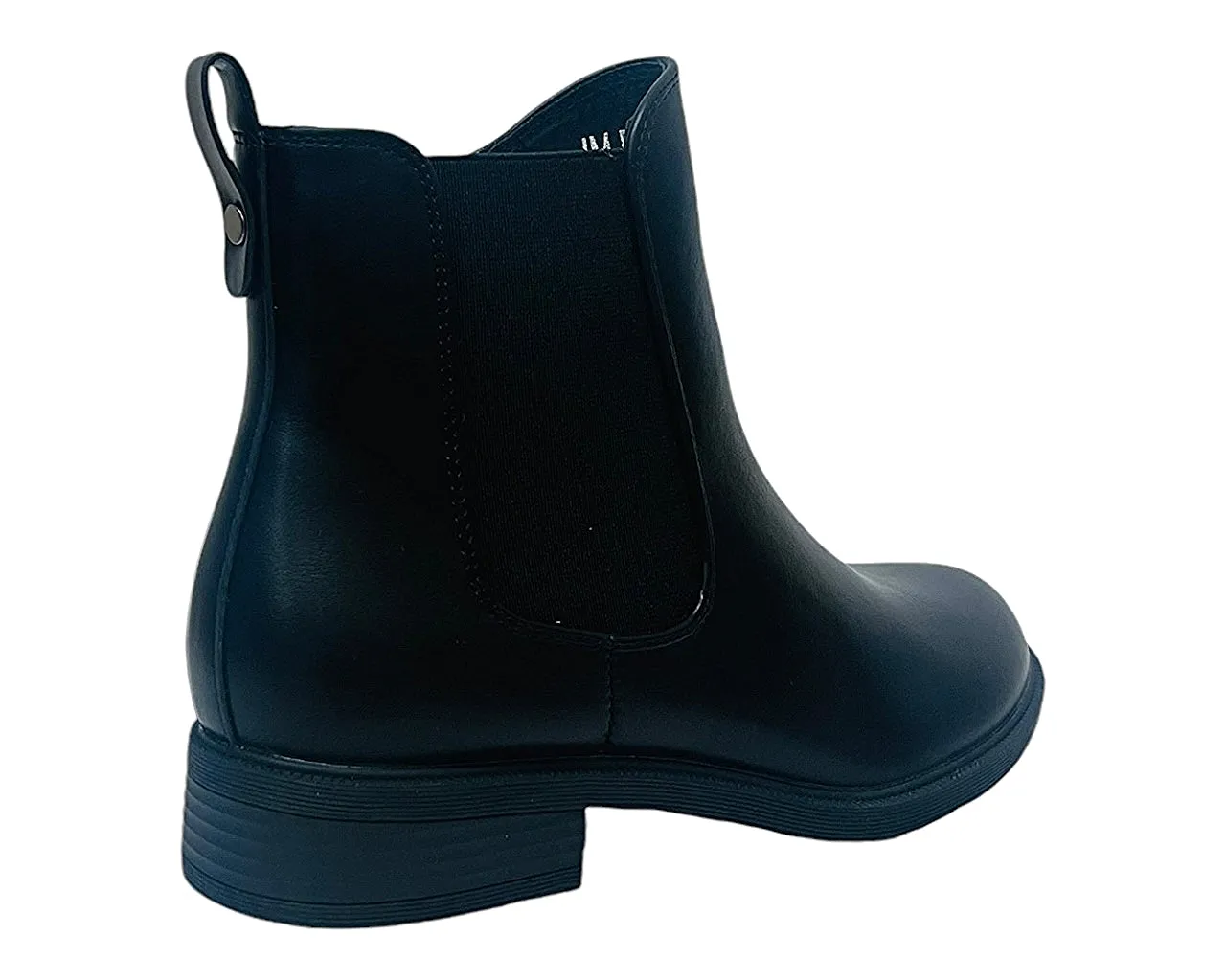 Faux Leather Smart Zip Ankle Boots