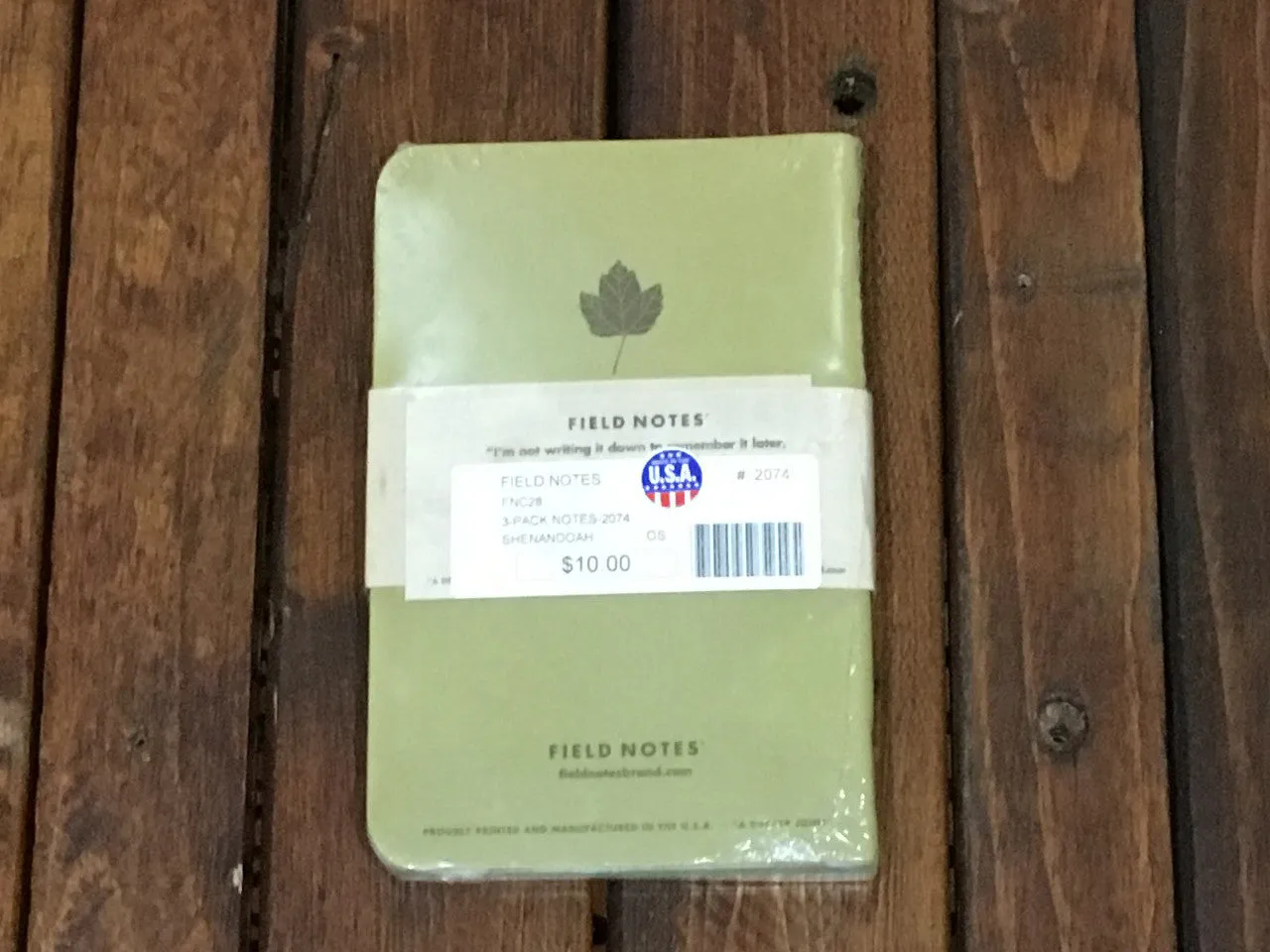 FNC-28 Field Notes Shenandoah Edition 3-Pack