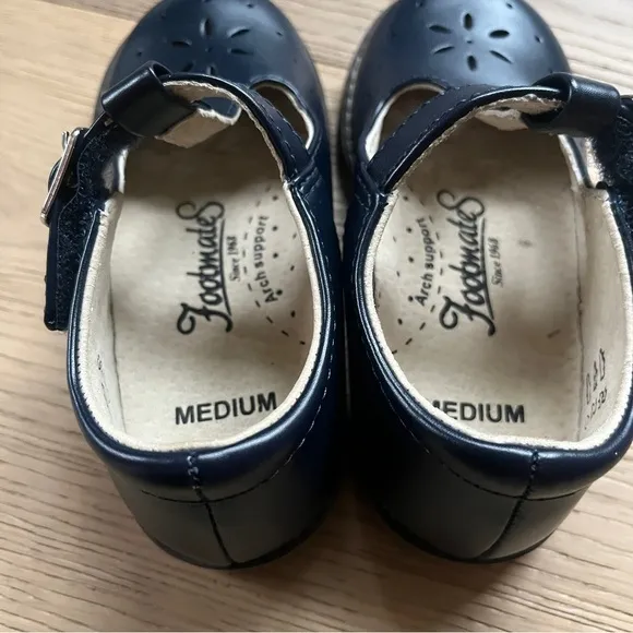 Footmates navy shoes size 8