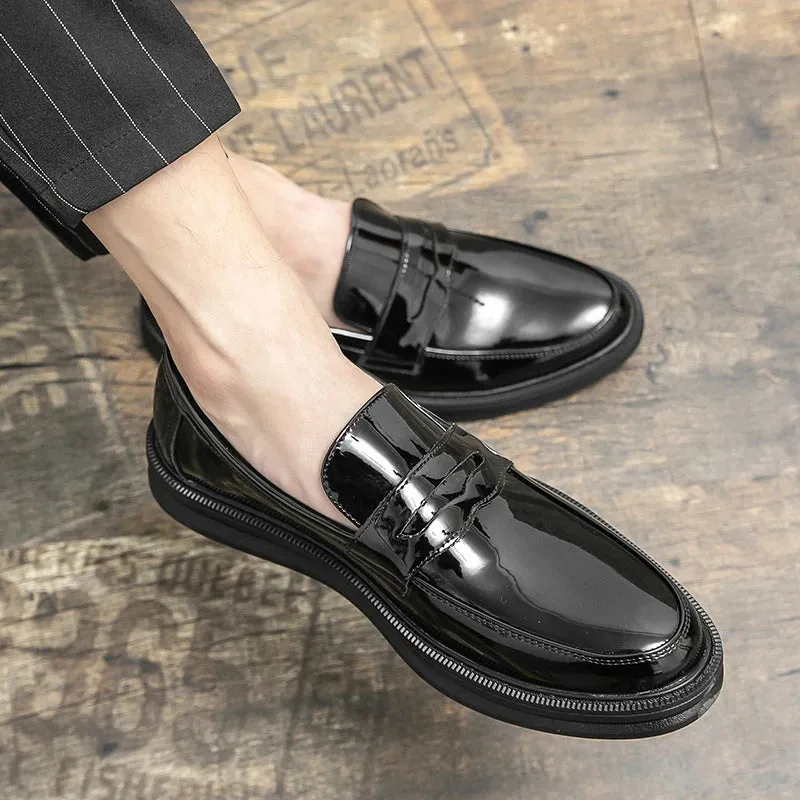 Frühlings-Loafer: Herren Geschäftslederschuhe