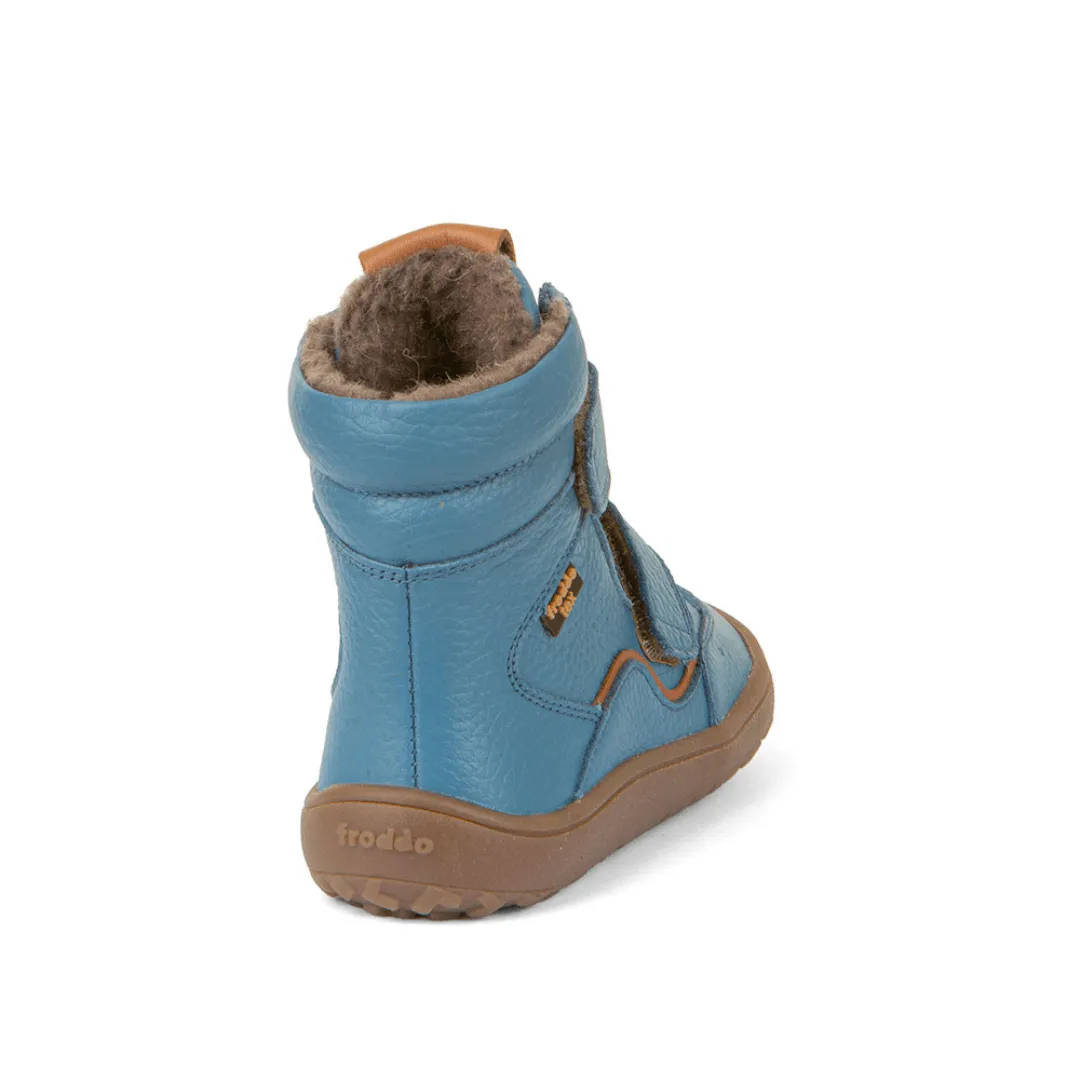 Froddo Barefoot Waterproof Boys Winter Boot - Blue