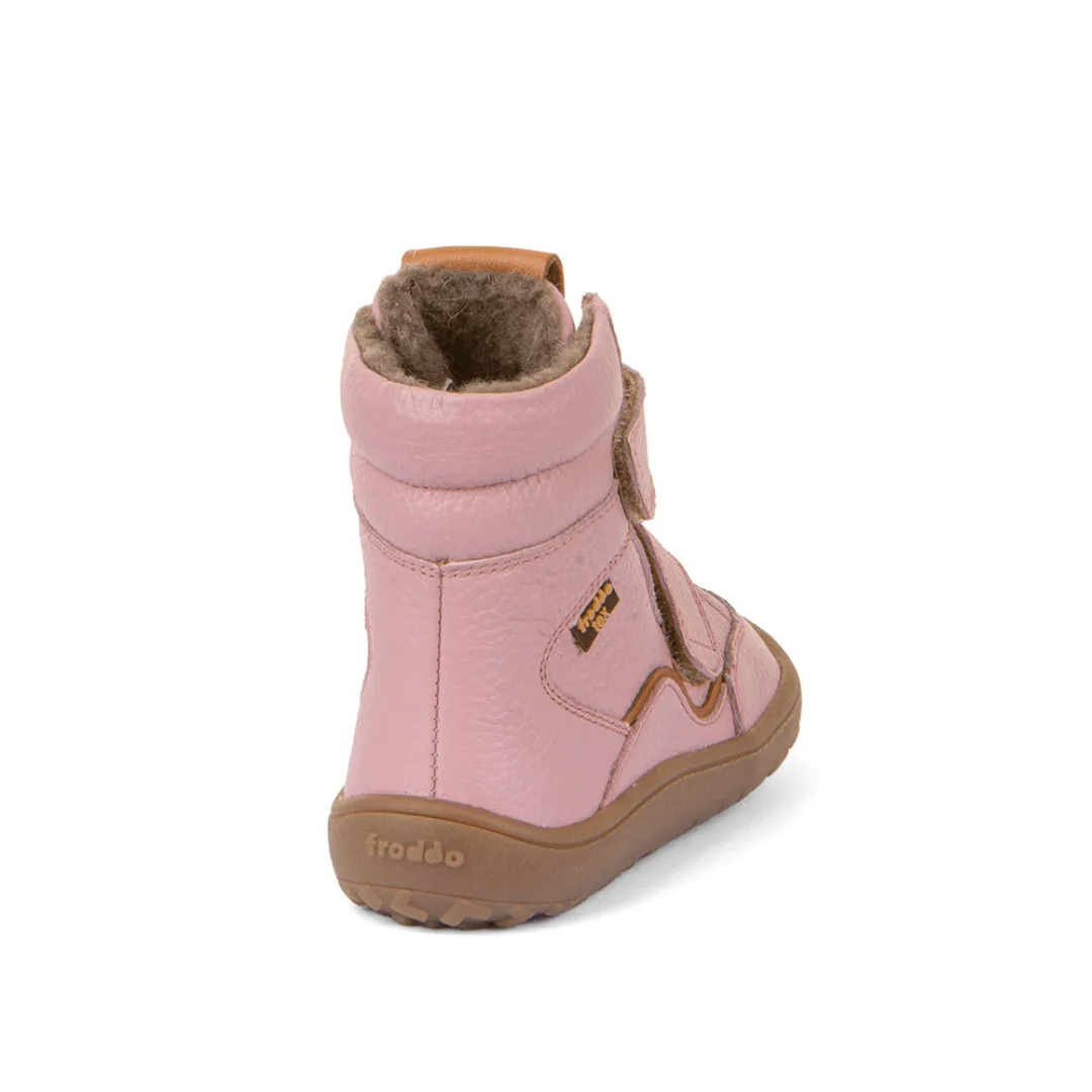 Froddo Barefoot Waterproof Girls Winter Boot - Pink