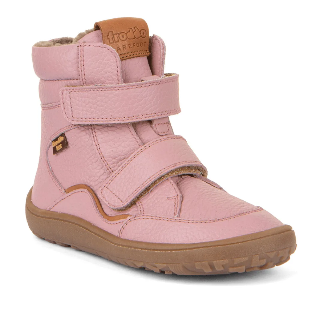 Froddo Barefoot Waterproof Girls Winter Boot - Pink
