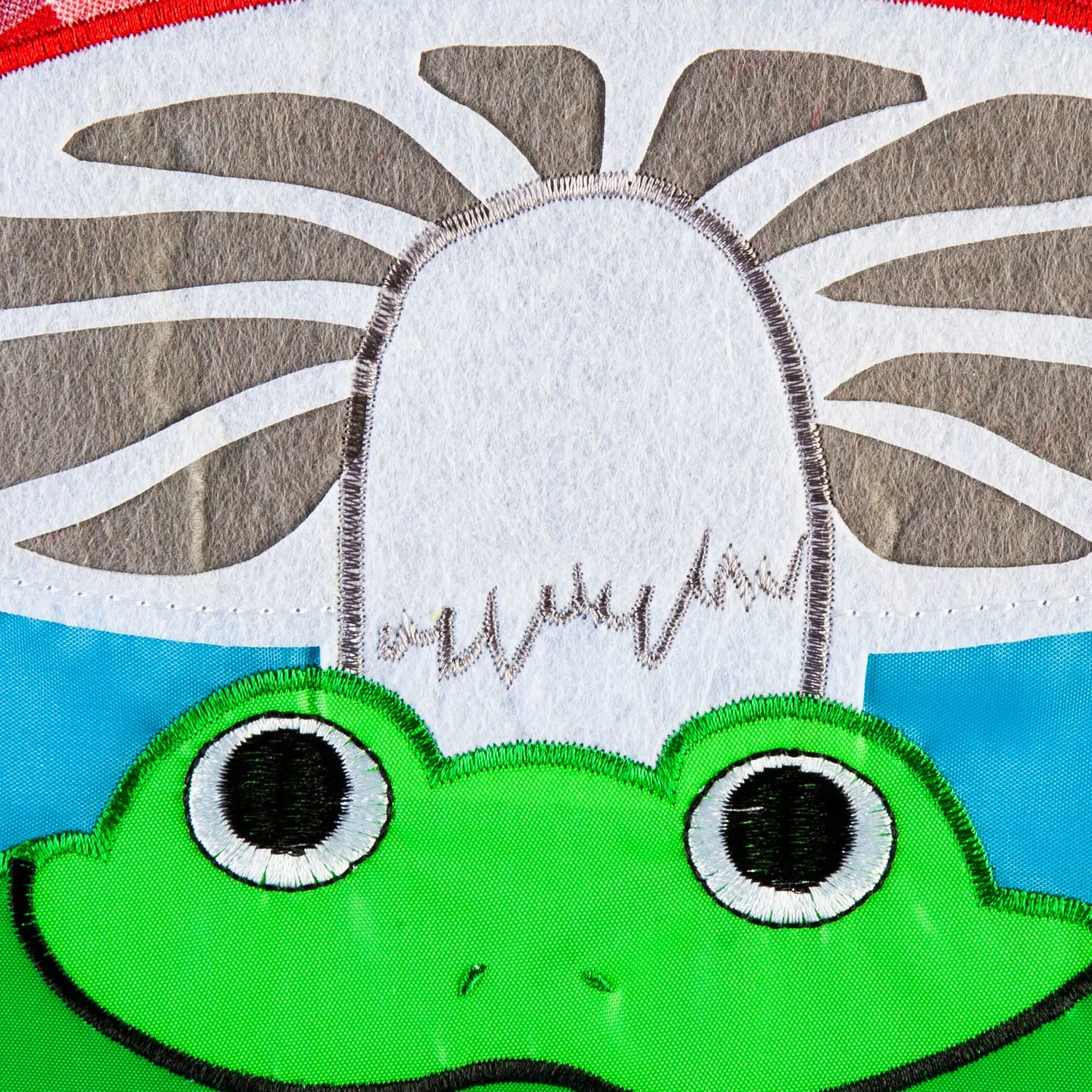 Frog and Mushroom Garden Applique Flag,169259