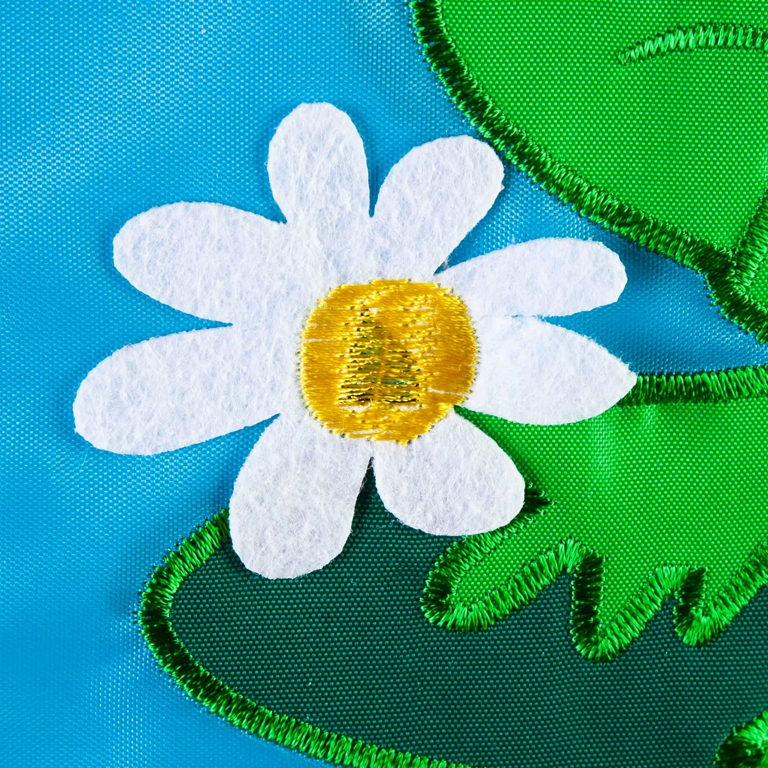 Frog and Mushroom Garden Applique Flag,169259