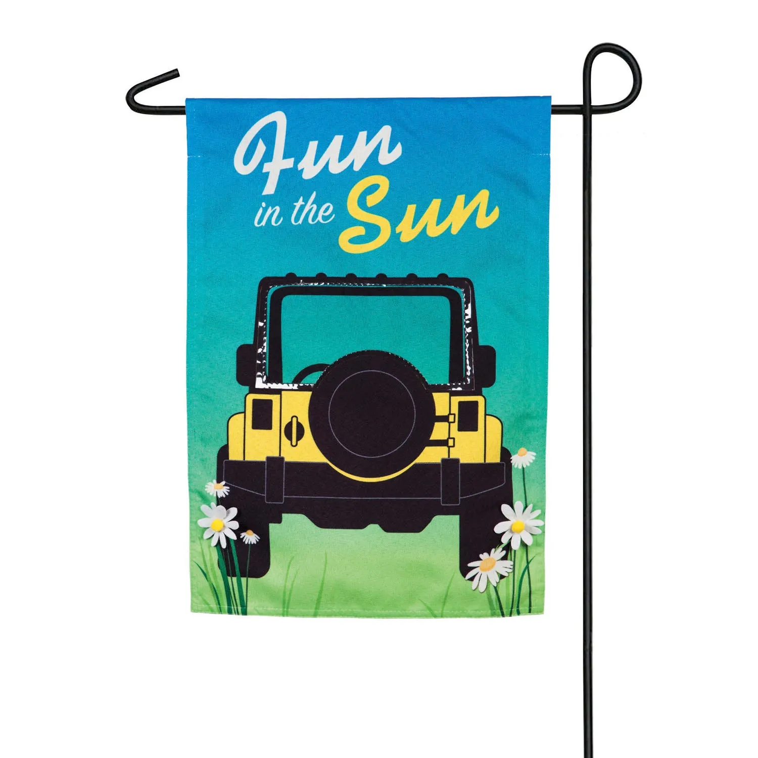 Fun In the Sun Garden Linen Flag,14l9193fb