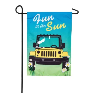 Fun In the Sun Garden Linen Flag,14l9193fb