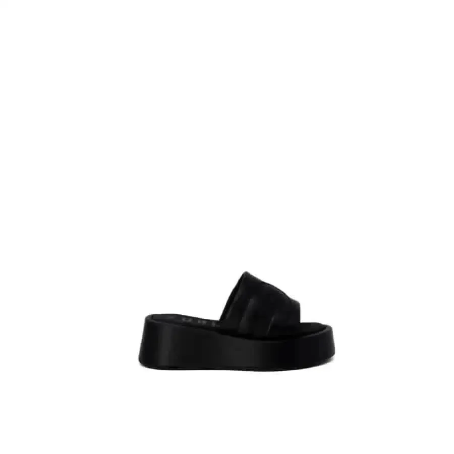 Furla Women's Black Leather Slippers Size 6
