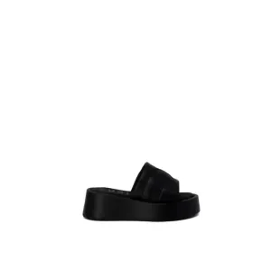 Furla Women's Black Leather Slippers Size 6