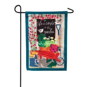 Garden Life Garden Linen Flag,14l9148