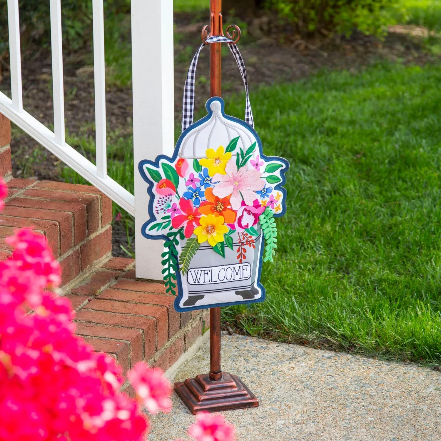 Garden Topiary Door Décor,2dhb2248