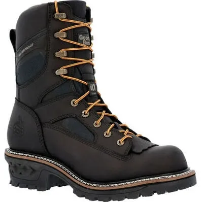 Georgia Men's Ltx Logger 9" Composite Toe Waterproof Work Boot -Black- GB00619