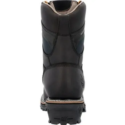 Georgia Men's Ltx Logger 9" Soft Toe Waterproof Work Boot -Black- GB00618