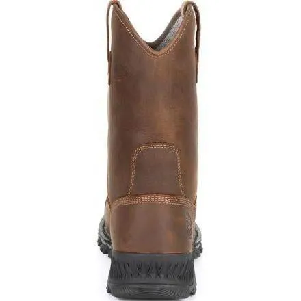 Georgia Men's Rumbler 10" Composite Toe Waterproof Pull-On Work Boot-Brown- GB00286