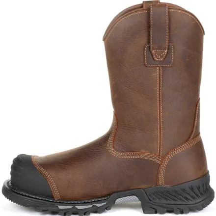 Georgia Men's Rumbler 10" Composite Toe Waterproof Pull-On Work Boot-Brown- GB00286
