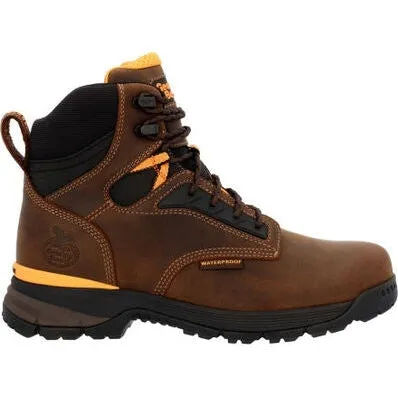 Georgia Men's TBD 6" Alloy Toe Waterproof Slip Resist Work Boot -Brown- GB00597
