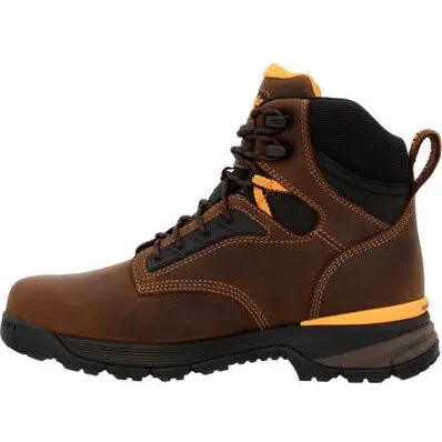 Georgia Men's TBD 6" Alloy Toe Waterproof Slip Resist Work Boot -Brown- GB00597