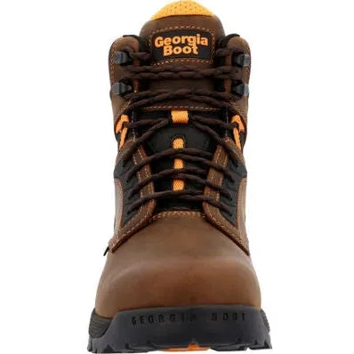 Georgia Men's TBD 6" Alloy Toe Waterproof Slip Resist Work Boot -Brown- GB00597