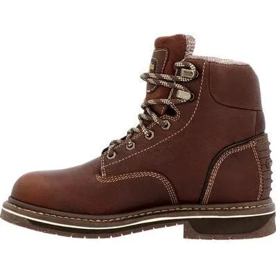 Georgia Women's Amp Lt Edge 6" Waterproof Alloy Toe Work Boot -Brown- GB00515