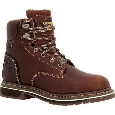 Georgia Women's Amp Lt Edge 6" Waterproof Alloy Toe Work Boot -Brown- GB00515