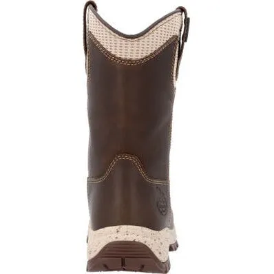 Georgia Women's Eagle Trail 10" Waterproof Alloy Toe Work Boot -Brown- GB00557