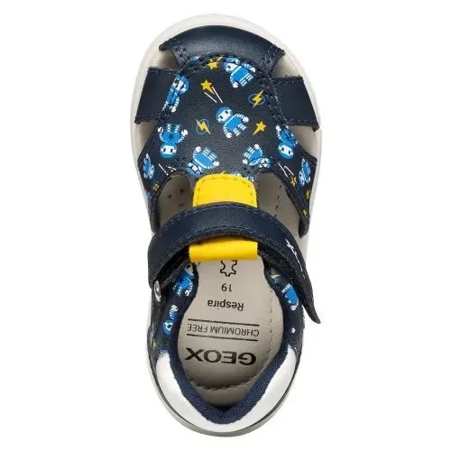 Geox - Sandal Zapito - Navy/Ochre
