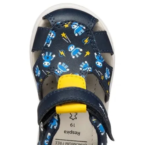 Geox - Sandal Zapito - Navy/Ochre