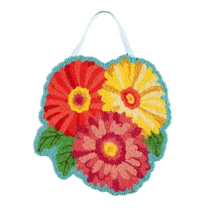 Gerbera Daisy Trio Hooked Door Décor,2dhp2249