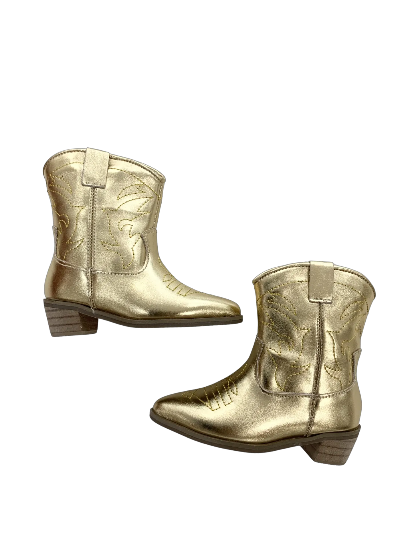 Gold Metallic Cowboy Boot
