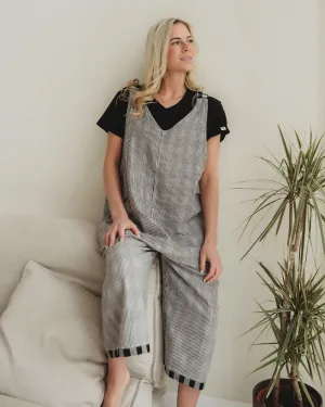 Grace Check & Stripe Reversible Dungarees