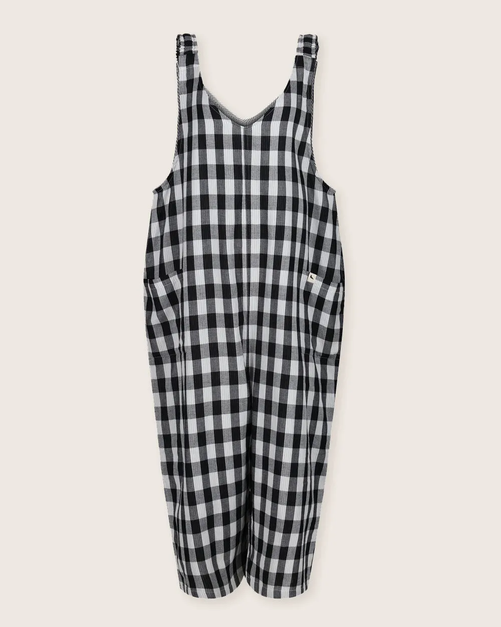 Grace Check & Stripe Reversible Dungarees