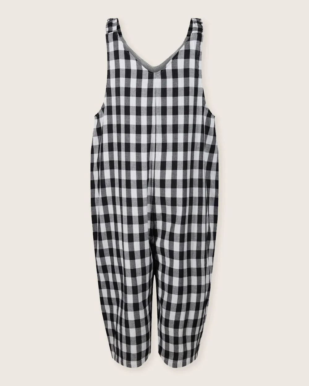 Grace Check & Stripe Reversible Dungarees