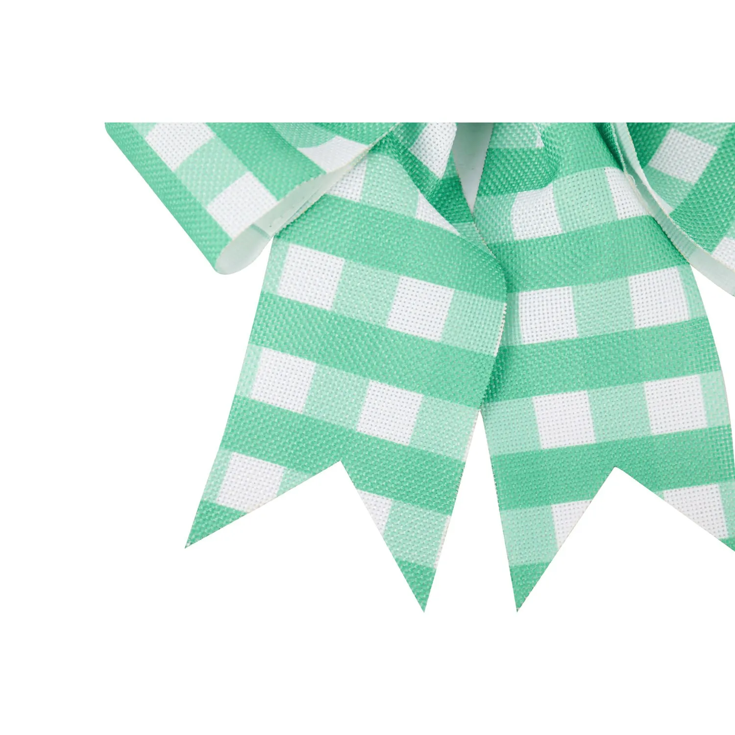 Green Plaid Door Tag Bow,2dtb2224