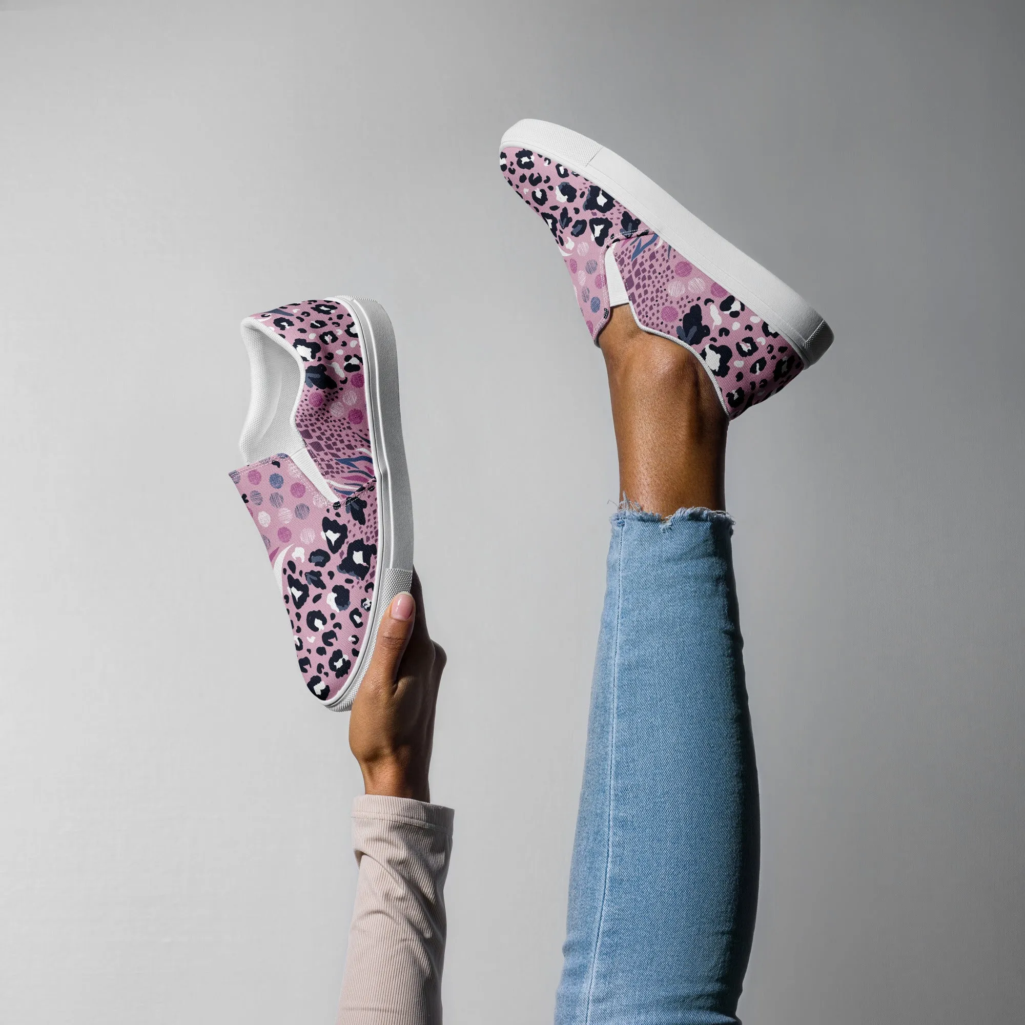 Groovy Wild Child Animal Slip-On Canvas Shoes