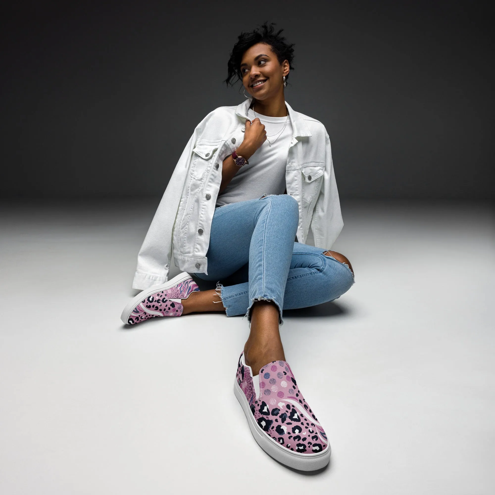 Groovy Wild Child Animal Slip-On Canvas Shoes