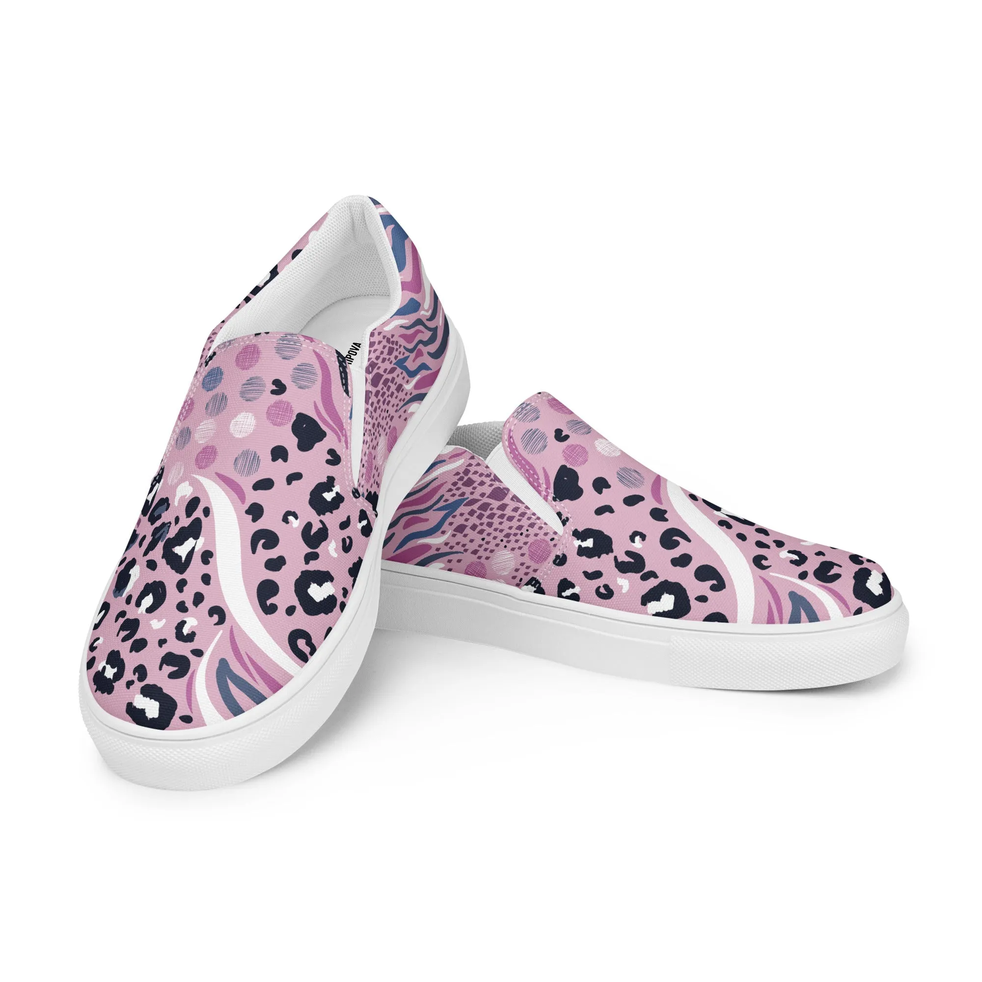 Groovy Wild Child Animal Slip-On Canvas Shoes
